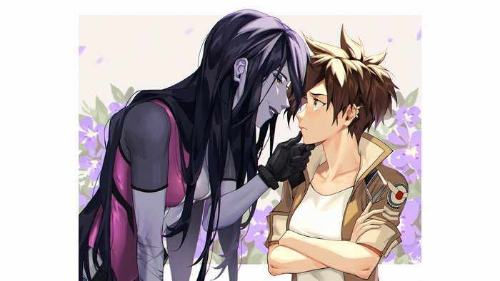 Tracer and Widowmaker from Overwatch