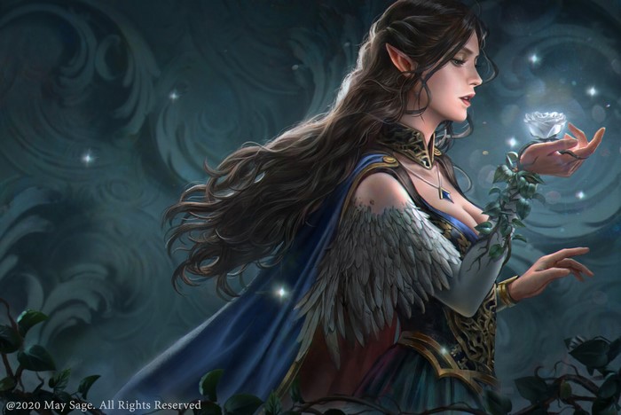 Fantasy Digital Art of Elf Woman by Gabriela Dea Julia