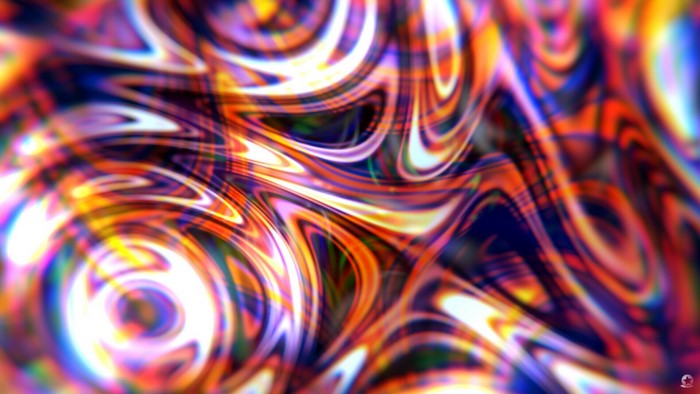 Psychedelic abstract colorful glass waves