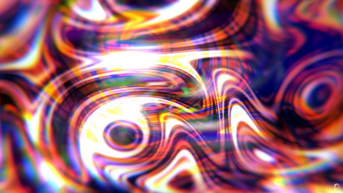 Abstract colorful psychedelic waves