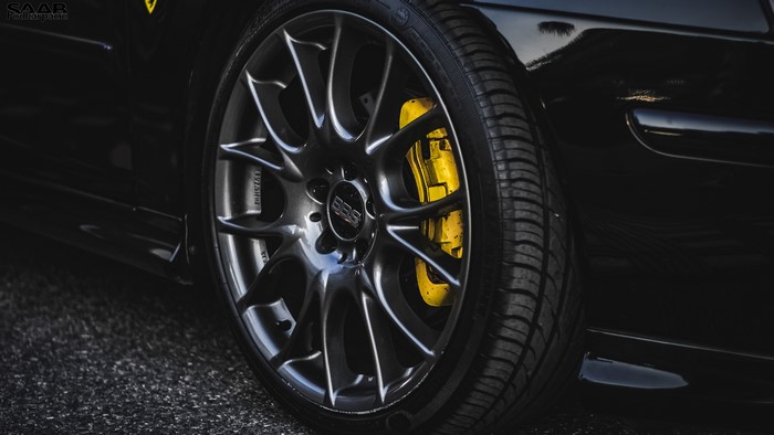 4K BBS Wheels on Black SAAB 9-3 Sport Sedan