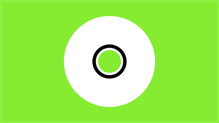 Minimalist green background with concentric circles