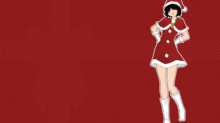 Urabe Mikoto from Mysterious Girlfriend X in a Santa Dress