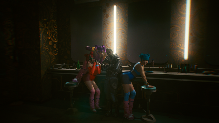 Cyberpunk 2077 screenshot with Us Cracks and Kerry Eurodyne