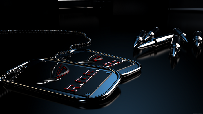ASUS ROG Dog Tags and Bullets 4K