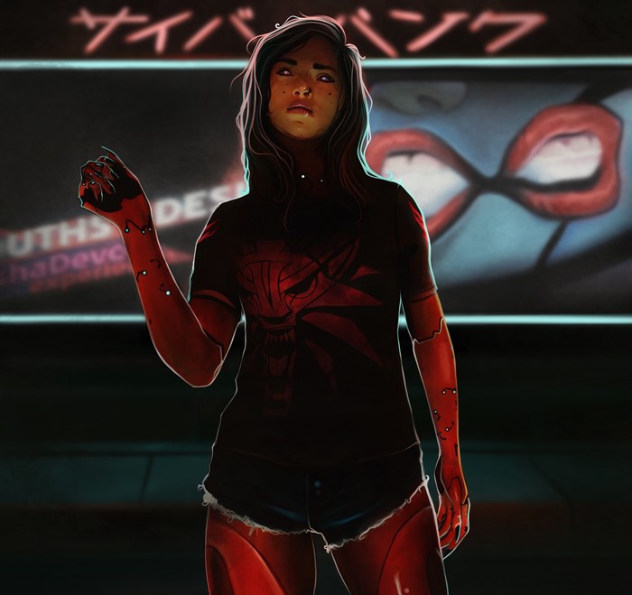 Cyberpunk 2077 fan art by Michel Gahn