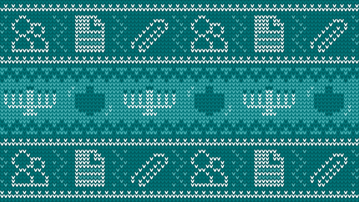 4K Hanukkah pixel art Microsoft sweater pattern