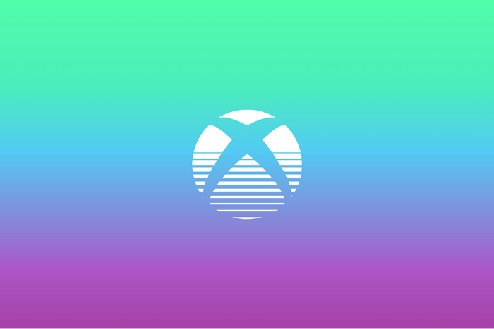 Xbox Logo with Retro Sunset Gradient