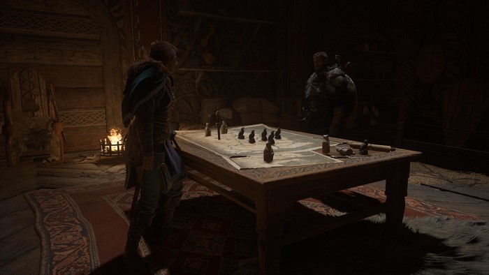 Eivor and another character in Assassin's Creed: Valhalla