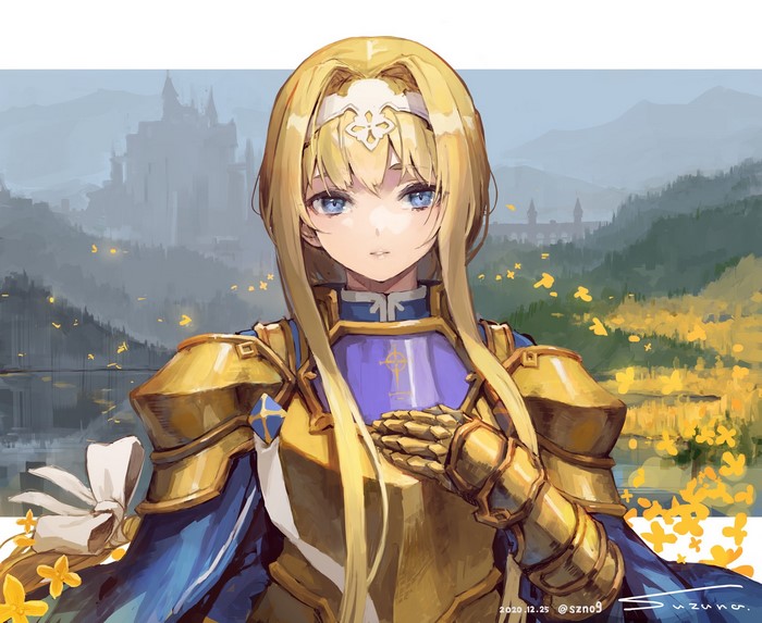 Alice Zuberg from Sword Art Online in Armor