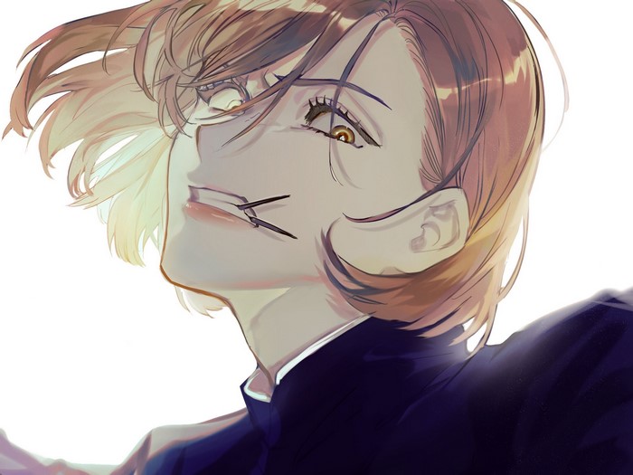 Kugisaki Nobara Black Suit Fierce Profile