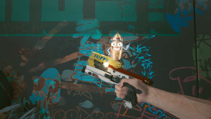 Skippy the gun from Cyberpunk 2077