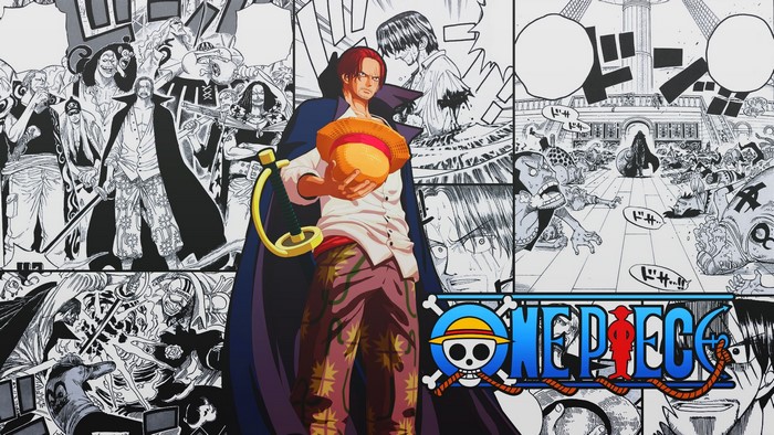 Shanks from One Piece collage