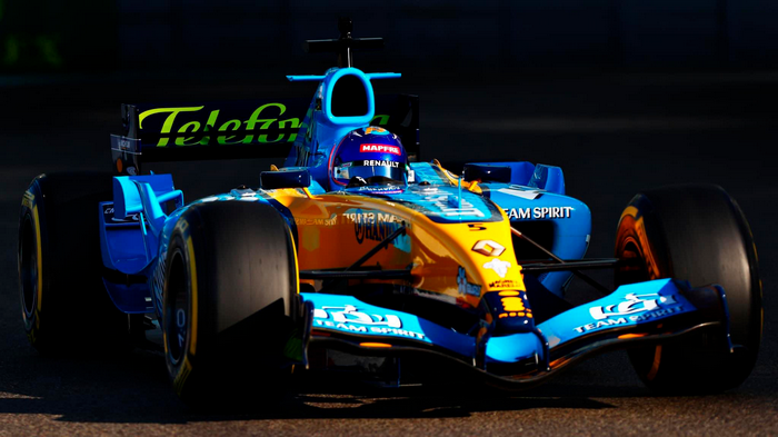 Fernando Alonso's Renault Formula 1 car