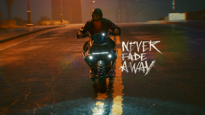 Motorcyclist in Cyberpunk 2077