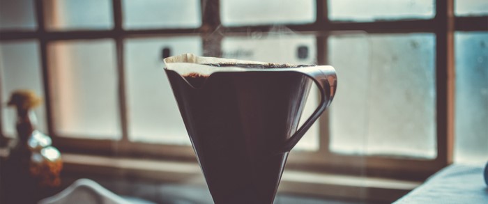 Coffee brewing in a filter cone