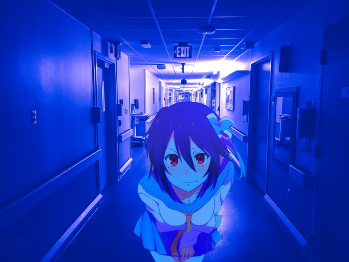 Tsugumi Seishirou from Nisekoi in a hospital hallway