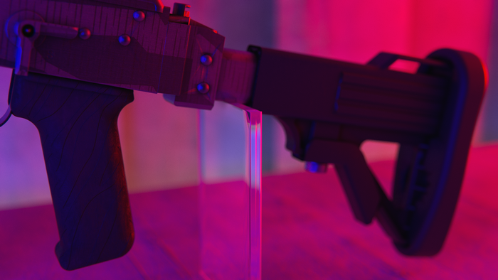 4K CGI Mini Beryl assault rifle render