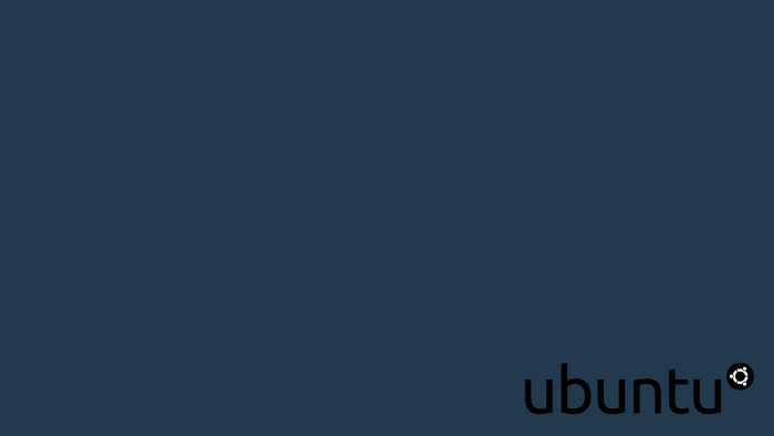 Ubuntu logo on dark blue background