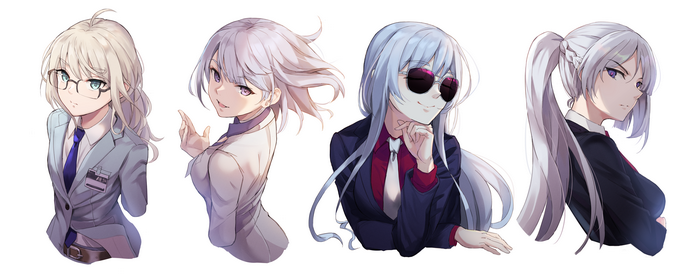 Girls from Girls Frontline in Business Suits