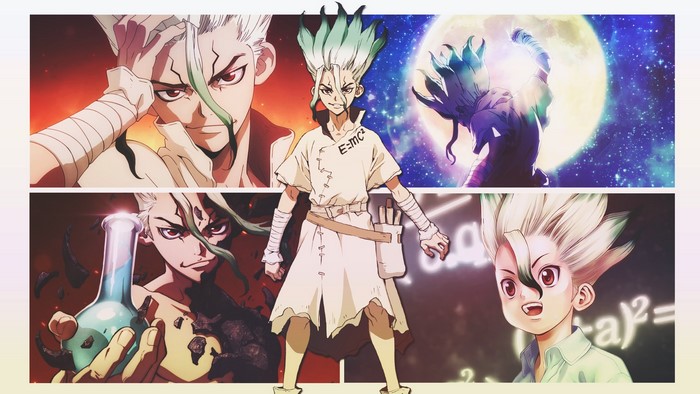 Senkuu Ishigami from Dr. Stone collage