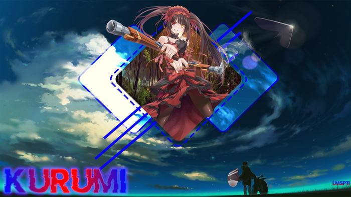 Tokisaki Kurumi from Date A Live with anime guns