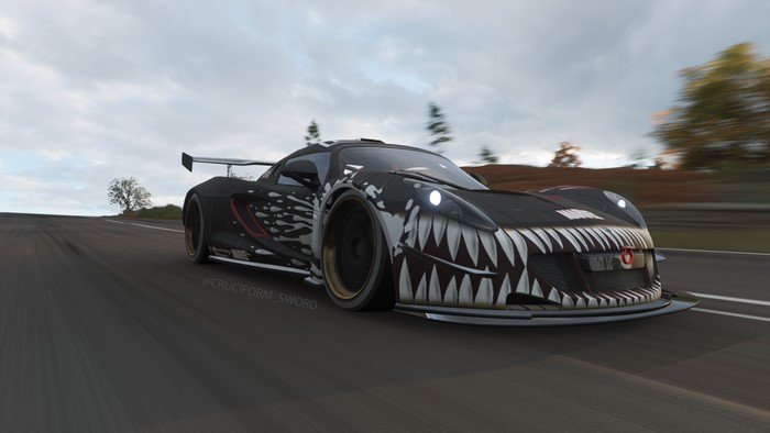 4K Hennessey Venom GT Racing Scene