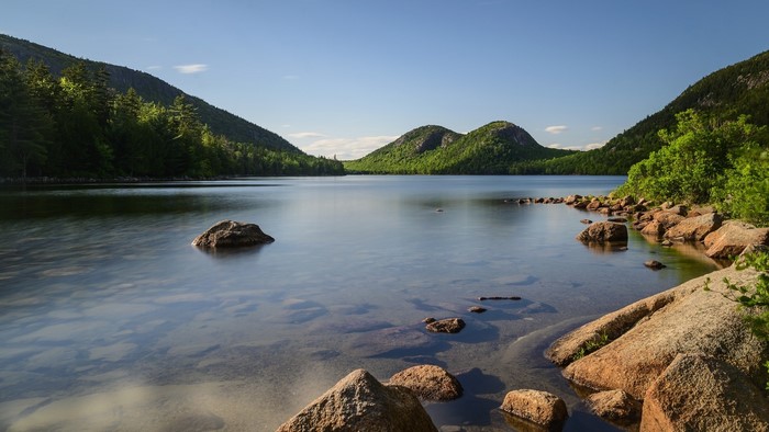Jordan Pond and The Bubbles mountains, Acadia National Park