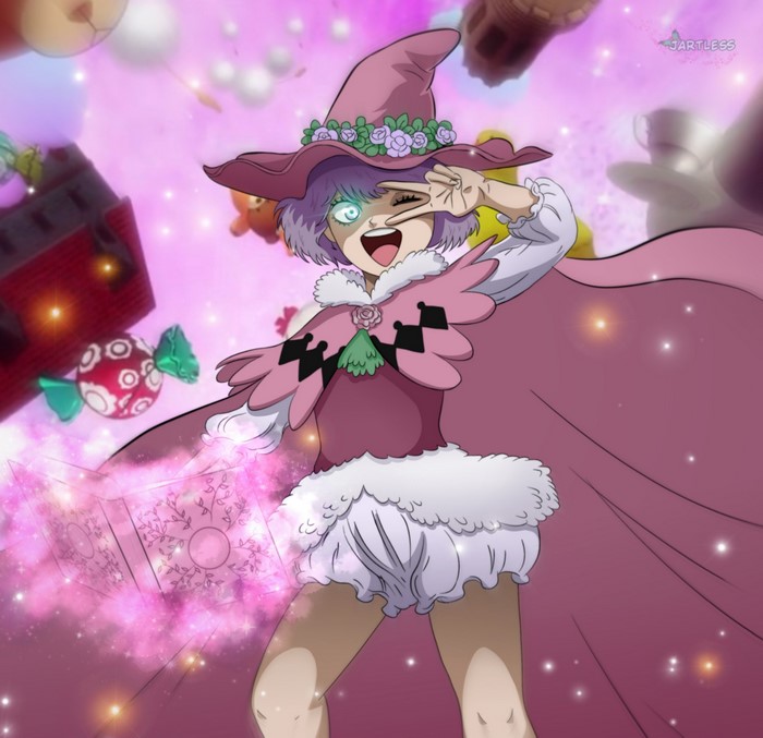 Dorothy Unsworth from Black Clover casting a spell