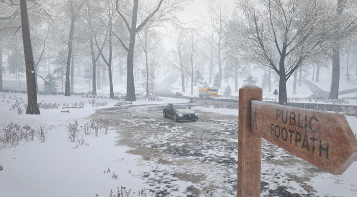 Mercedes-AMG GT 4-Door Coupe in Snow from Forza Horizon 4