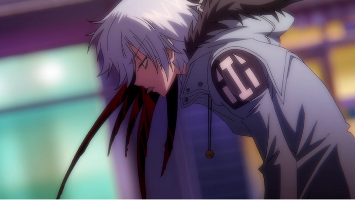 Kuro from Servamp with bloody tongues