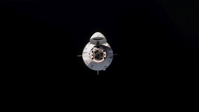 SpaceX Dragon spacecraft in orbit