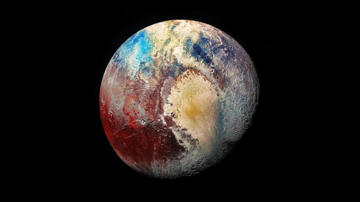 Pluto in Space
