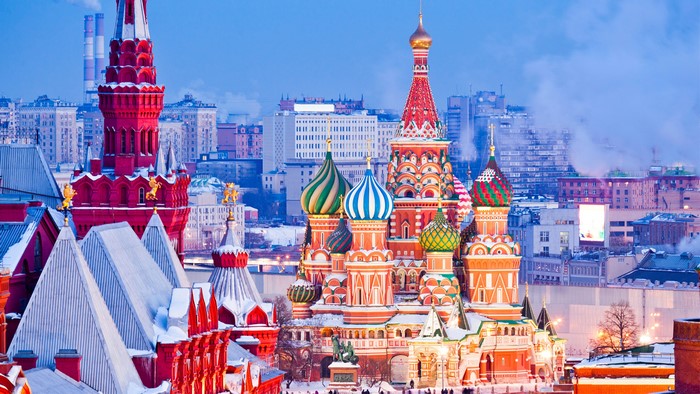 4K Saint Basil's Cathedral in Russia