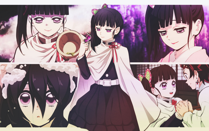 Kanao Tsuyuri and Tanjiro Kamado from Demon Slayer