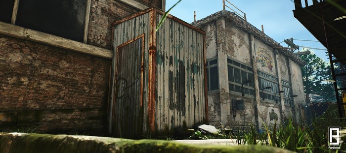 Counter-Strike: Global Offensive map with abandoned buildings