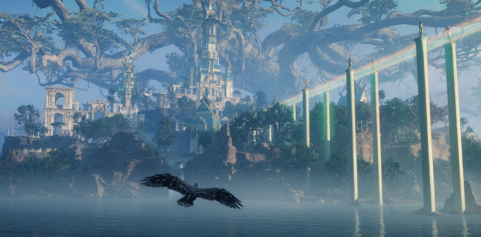 Assassin's Creed Valhalla: Asgard Landscape with Bird