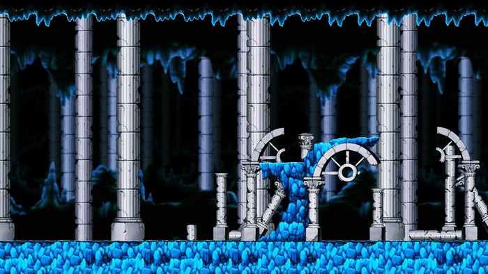 Ice cave with ancient ruins in MapleStory
