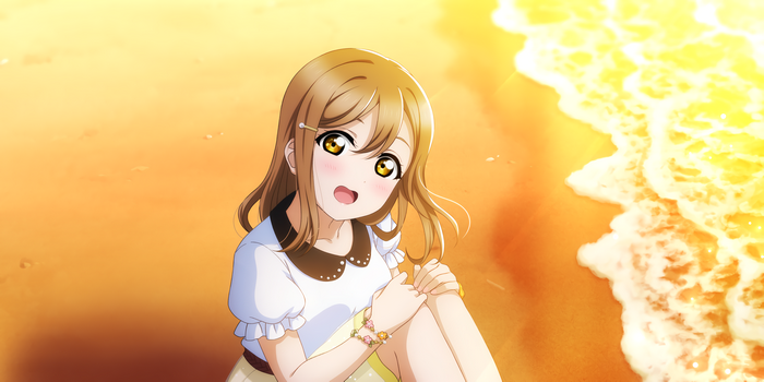 Kunikida Hanamaru from Love Live! Sunshine!! on the beach