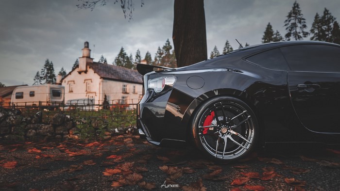 Black Toyota GT86 with ADV.1 Wheels in Forza Horizon 4