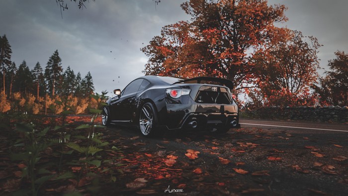 Black Toyota GT-86 in Forza Horizon 4