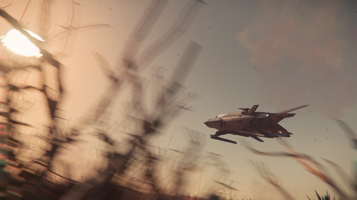 Consolidated Outland Nomad spaceship in Star Citizen