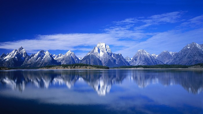 Grand Teton National Park Mountains Reflection