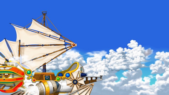 Steampunk airship in MapleStory