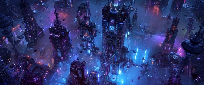 4K Futuristic City Render