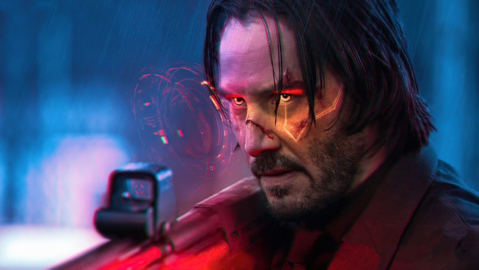 John Wick from Cyberpunk 2077 Fan Art