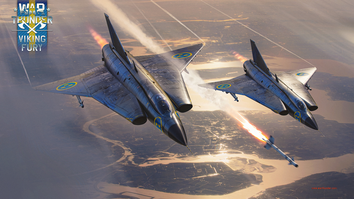 War Thunder Viking Fury jet fighters