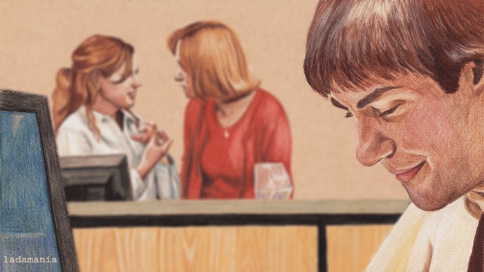 Jim Halpert from The Office in digital art