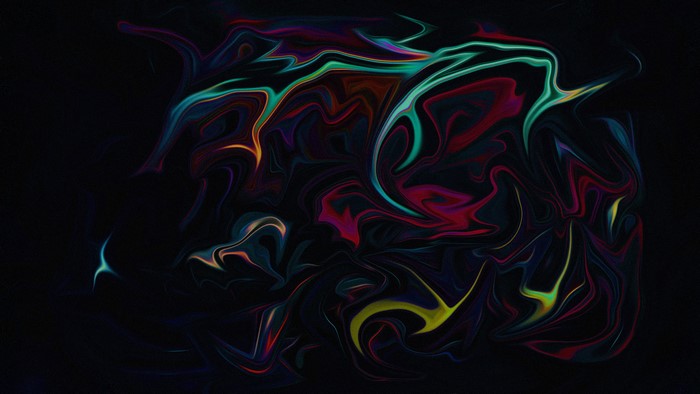 Abstract colorful liquid artwork