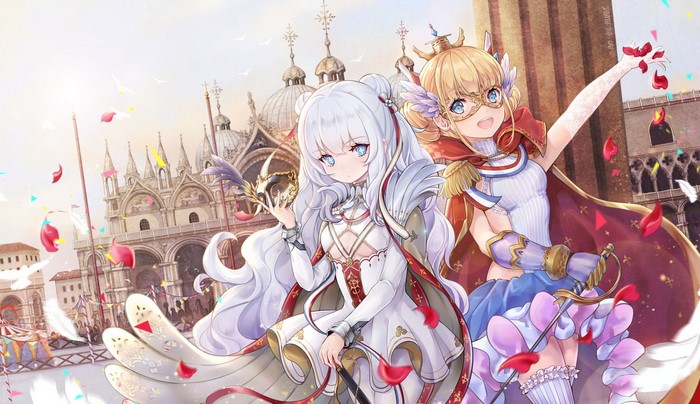 Le Malin and Le Triomphant from Azur Lane in Venice